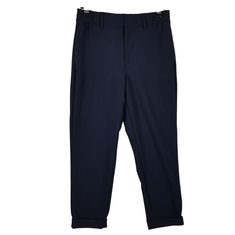 Banana Republic Mens Tapered Fit‎ Navy Blue Elastic Waist Pants 28x28 1166